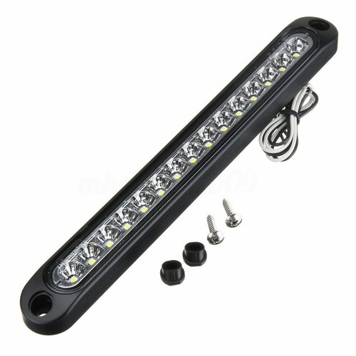 2X 10" 15 LED Car Truck Trailer Turn Tail Backup Reverse Light Bar White 12V-24V - Picture 6 of 11