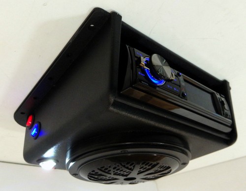 Golf Cart UTV Tractor Boat Overhead Console Roof Mount Stereo Radio - Picture 1 of 7