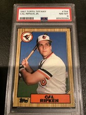 1987 Topps Tiffany Baseball PSA 8 #784 Cal Ripken Jr. HOF Baltimore Orioles NMMT