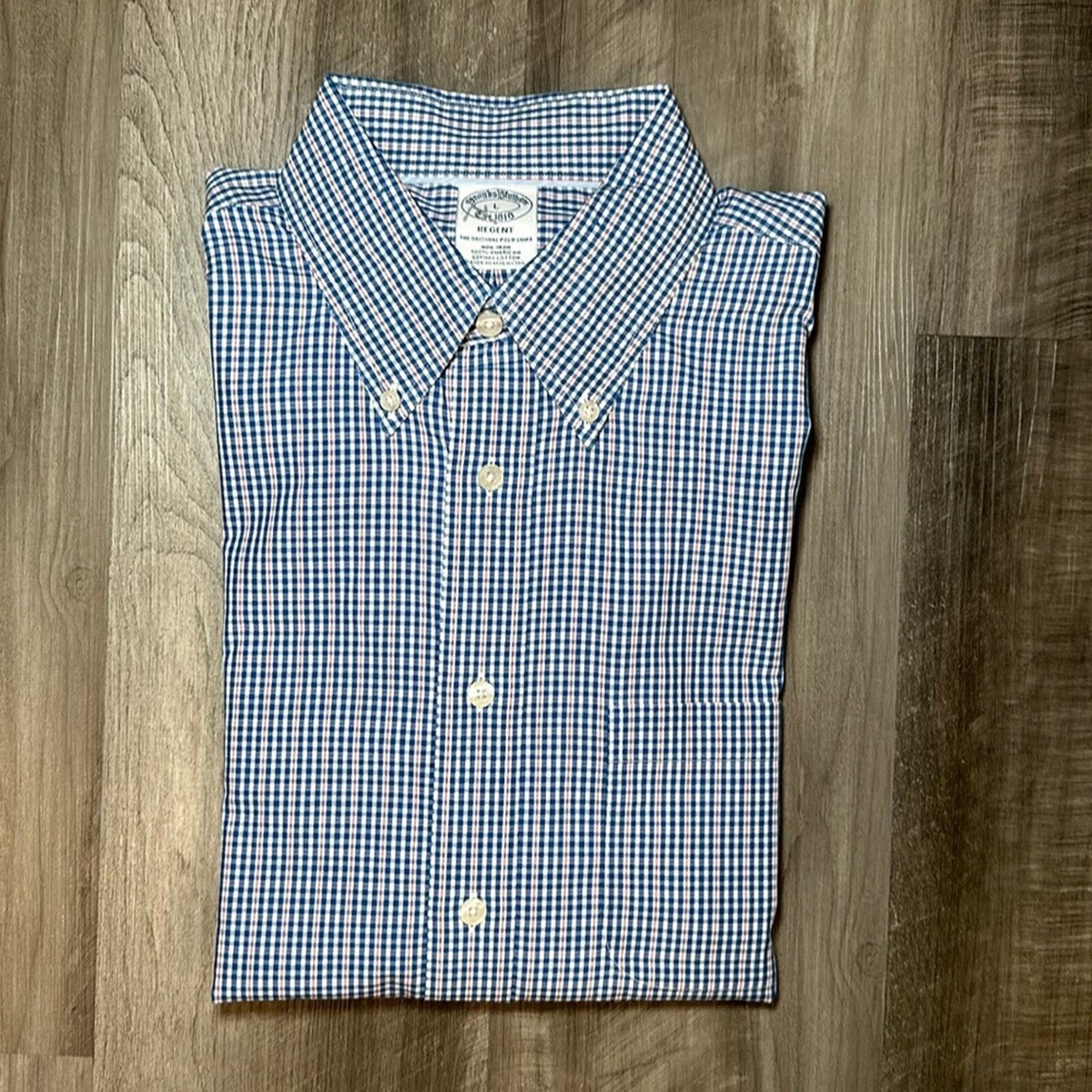 USA製 Brooks Brothers REGENT 14 1/2-31 Brooks Brothers Regent Non-Iron Long Sleeve Button Down