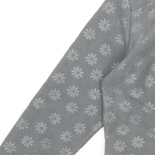 Per Una Womens Grey Floral Jacket Size M Zip - Picture 10 of 10