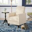 manual recliner armchair sofa chair seating furniture beige home linen seat lazy