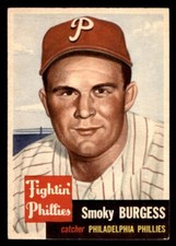 1953 Topps Baseball #10 Smoky Burgess (Short print) EX *j1