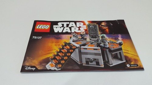 LEGO STARWARS !! INSTRUCTIONS ONLY !! FOR 75137 CARBON FREEZING