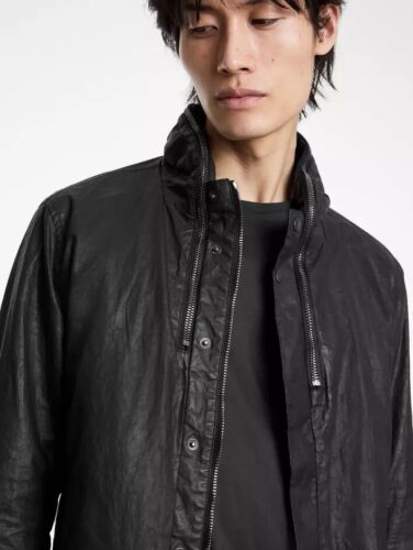John Varvatos Woodhaven Military Jacket Mens Black. Size EU 50 USA 40. NWT $1298 - Picture 3 of 16