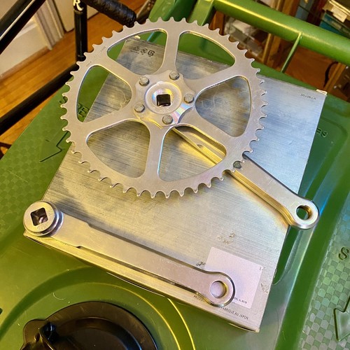 VINTAGE TA SPECIALTIES PROFESSIONAL TRACK CRANKSET - 165mm / 48T - CAMPY PISTA - Picture 8 of 13