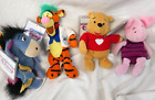 Walt Disney Store Bean Bag Plush Beanies Winnie the Pooh Tigger Piglet Eeyore