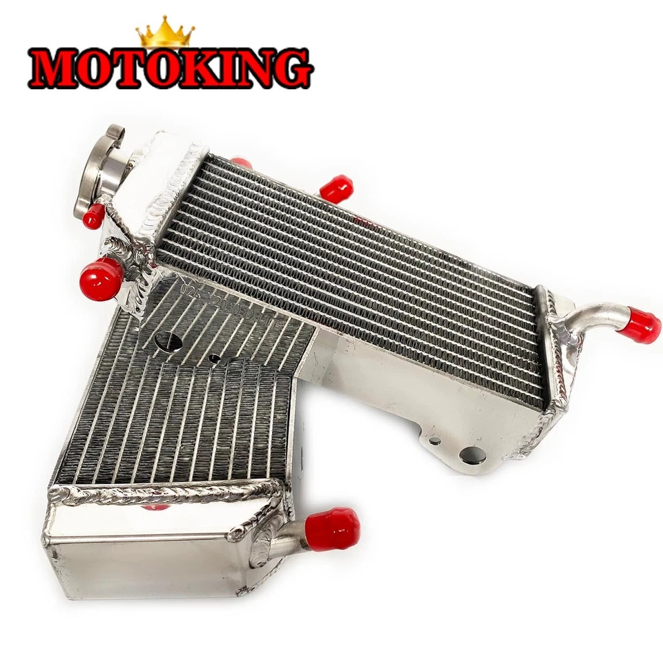 Radiador de aluminio + manguera roja para Honda CRF450X CRF 450X 2005-2016 2010 2006 2007 Foto 4 de 4