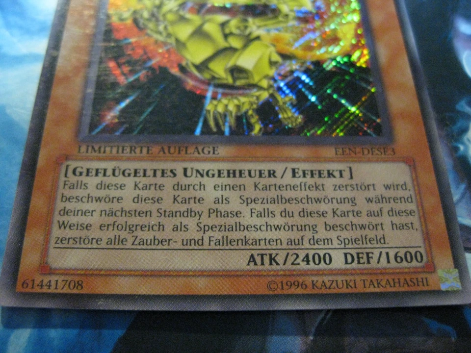 Heiliger Phönix Von Nephthys Near Mint EEN-DESE3 Limited Secret Rare  Yu-Gi-OH - Bild 3 von 4