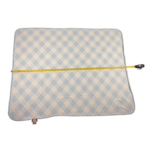 Amy Coe Limited Edition Fleece Gingham Baby Receiving Blanket Lovey 29x39” - Picture 7 of 10