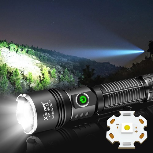 USB Rechargeable LED Flashlight Super Bright Tactical Police Torch Worklight - Picture 8 of 12