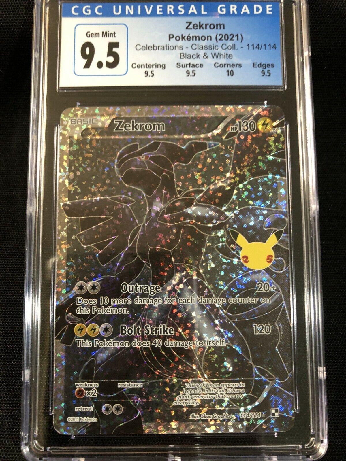 CGC Gem Mint Grade 10 - Pikachu & Zekrom GX Pokemon Card – Gold & Silver  Pawn Shop