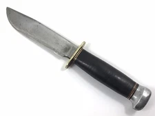 Marble's 5" IDEAL Knife Leather Handles Small Nut Vintage Hunting 10156-SS