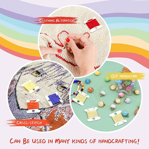 120pcs Embroidery Thread Bobbins - Floss Storage Holders Craft Organizer AU - Picture 12 of 13