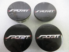 FORD EDGE 09-14 FUSION 10-12 SPORT BLACK  CENTER CAPS - SET 4 - AA13-1A096-AA