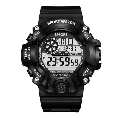 Relojes para hombre cara grande militar ejército caminar deportes digital LED a prueba de golpes - Imagen 15 de 20