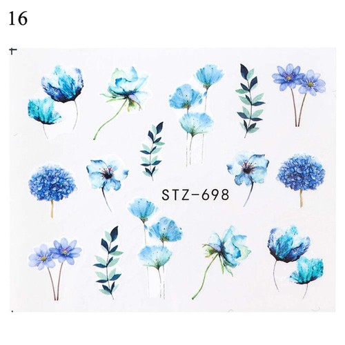 1Pc Nail Sticker Decal Flower Water Transfer Slider Manicure Nail Art Decoratio^ - Picture 28 of 36
