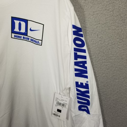 NWT Nike Duke Blue Devils Basketball Long Sleeve T-Shirt Mens Size XXL - Picture 3 of 10