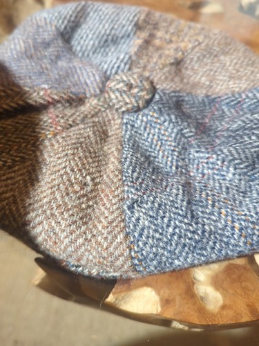 Dunn & Co Mens Flat Cap Links County Cap,Size Small 7 1/8 (58) Tweed Panels - Picture 14 of 14