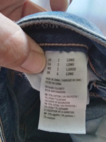 American Eagle Outfitters Jeans Super Stretch Size 2 Long - Picture 5 of 7
