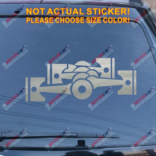 Box Boxer Flat Decal Sticker Car Vinyl Fit for Subaru BRZ Wrx Sti JDM Engine - Picture 12 of 16