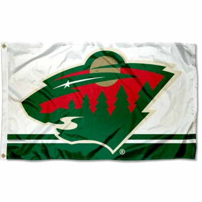 #ad MINNESOTA WILD 3#x27;X5#x27; FLAG BANNER **100% FULL COLOR ON BOTH SIDES OF FLAG** $16.86