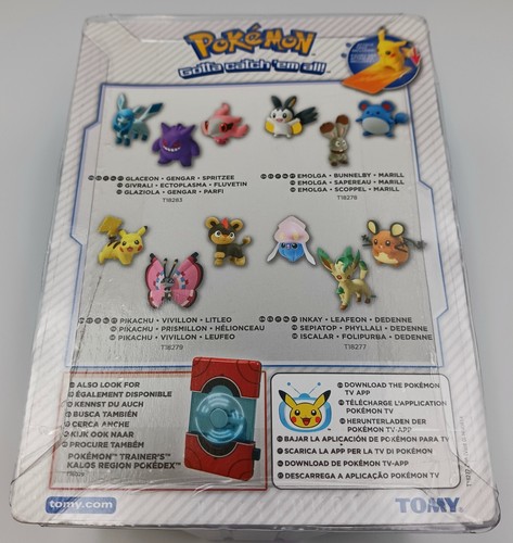 Pokemon XY 3 Pack Action Figure Set, Inkay, Leafeon, Dedeanne TOMY (2015) - Picture 3 of 3