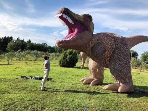 Giant Inflatable Dinosaur Tyrannosaurus Rex Outdoor Halloween Party Decoration - Picture 29 of 64