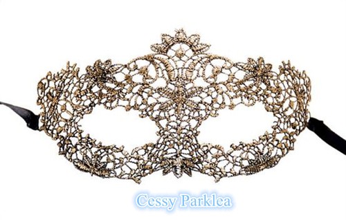 Máscara Ojo de Encaje Dorado Plata Negra Mascarada Carnaval Veneciano Fiesta de Mardi Gras - Imagen 7 de 9