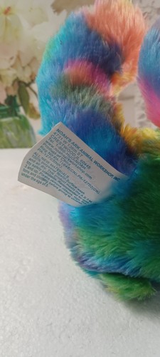 Noah's Ark Animal Workshop Tie Dye Teddy Bear Rainbow Star Authentic 9" Plush - Picture 7 of 8