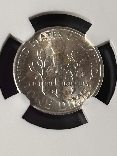 1953 S BU 10C Silver Roosevelt Dime NGC MS 66 "Bugs Bunny" FS-401 Die Clash - Picture 11 of 15