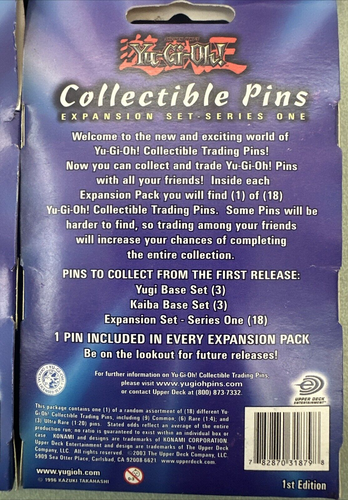 4 Yu-Gi-Oh Collectible Pins Expansion Set Series One First Edition Upper Deck - Picture 12 of 24