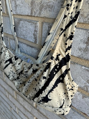 Top bikini balconcino Madewell in tigre maculato donna taglia L - Foto 3 di 6