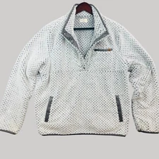 Simply Southern Quarter Snap Pullover Sweater Womens XL Light Gray Heavy Fleece