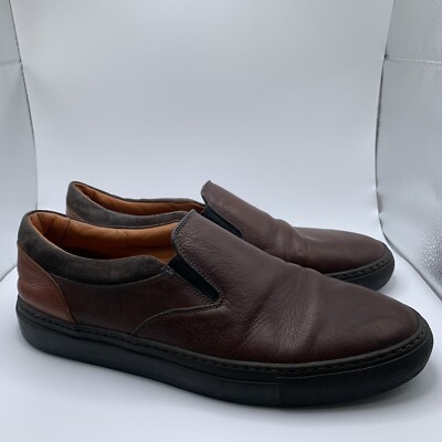 Frye Men\'s Owen Gore loafers brown leather slip on Size 10.5 1516 Frye Men main image 3