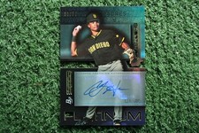 CJ Abrams 2020 Bowman Platinum Cut Autographs #PCA-CA Die-Cut Auto /50