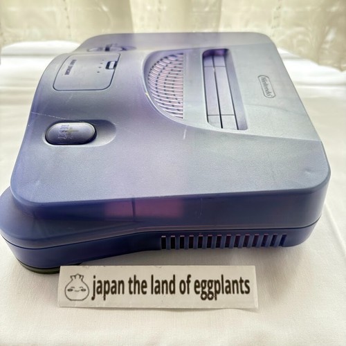 Nintendo 64 N64 Console Midnight Blue Controller Set Japan Region Tested & Work - Picture 9 of 20