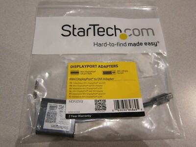 StarTech Mini DisplayPort to DVI Video Adapter 20 pin- Black - MDP2DVI3