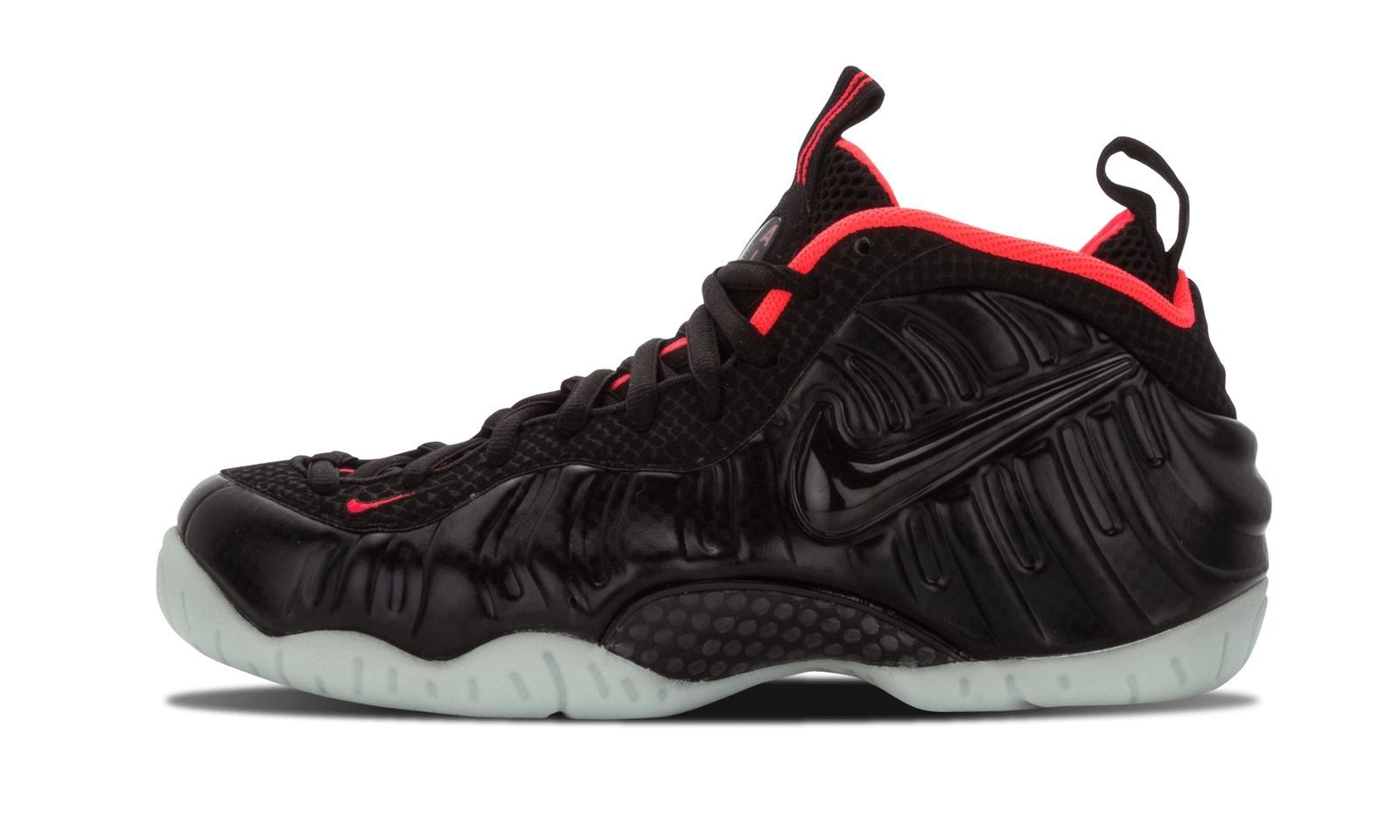 Mens Nike Air Foamposite Pro Premium Yeezy Black Laser Crimson Size 7 616750 001 Mens Nike Air Foamposite Pro Premium Yeezy Black Laser Crimson Size 7 616750 001