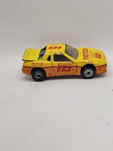 Vintage 1985 Matchbox Superfast SF19 Pontiac Fiero Race Car Protech Fire - Picture 2 of 3