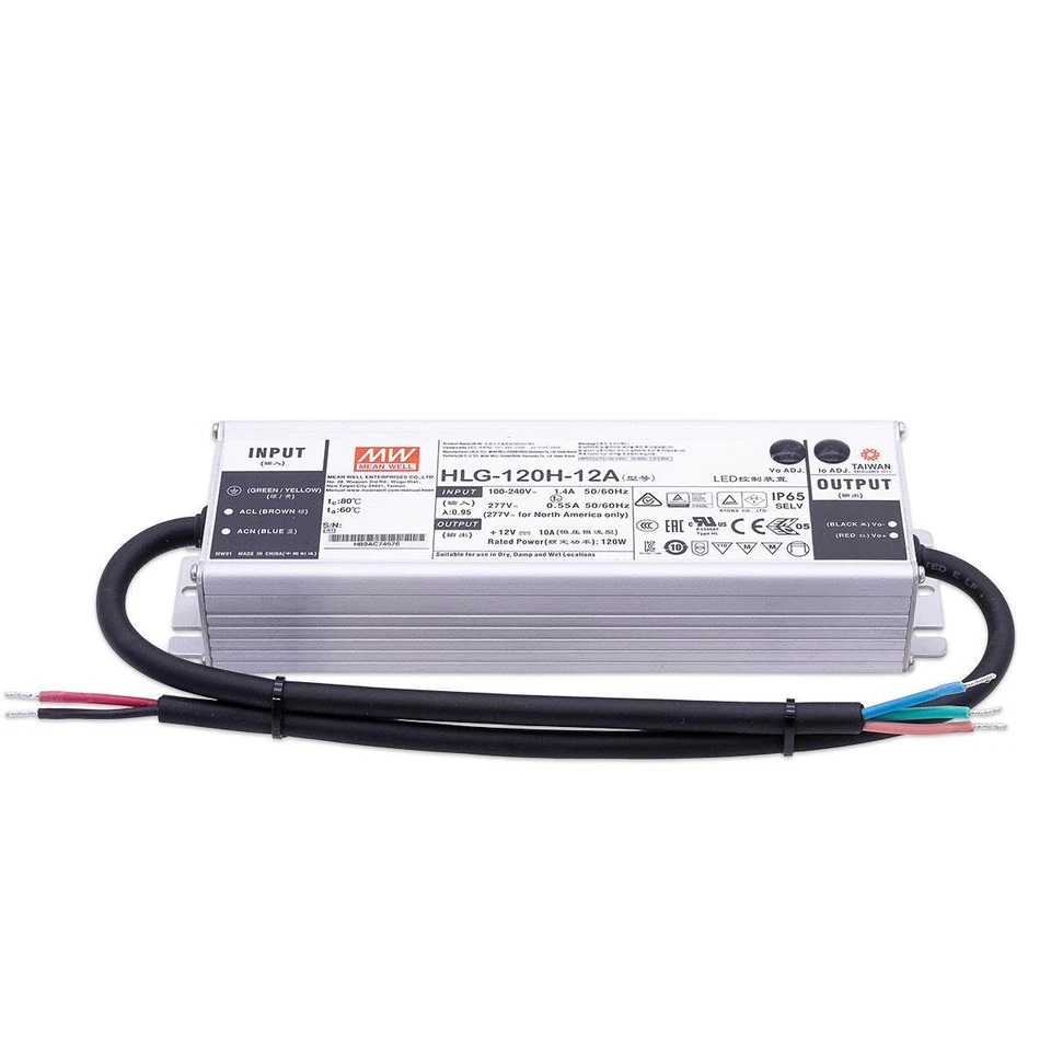 Mean Well HLG-120H-12A LED Netzteil 120W 12V 10A IP65 Schaltnetzteil CV - Bild 2 von 4