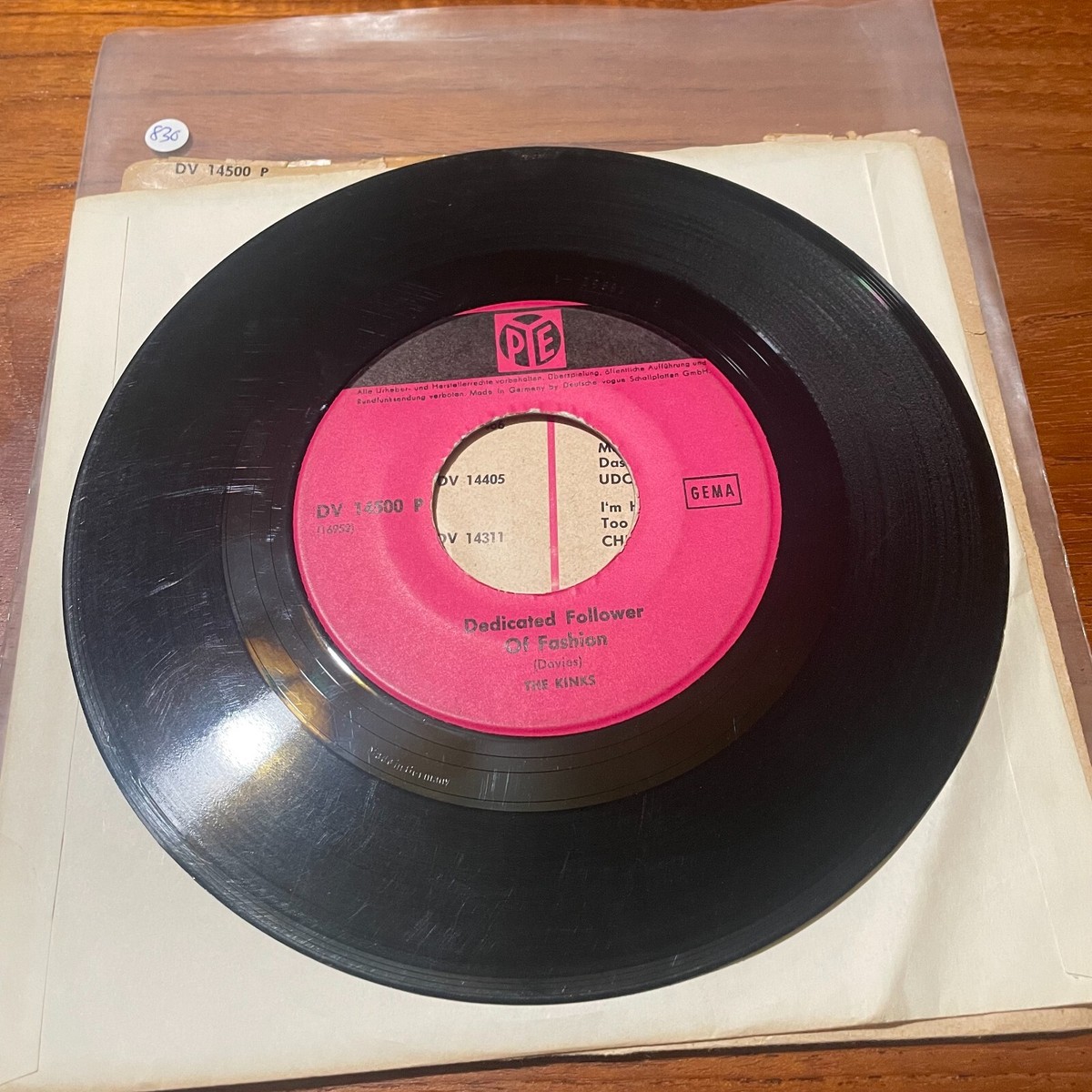 英7” Kinks Dedicated Kinks NEP24258 PYE RECORDS /00080 The Kinks 7