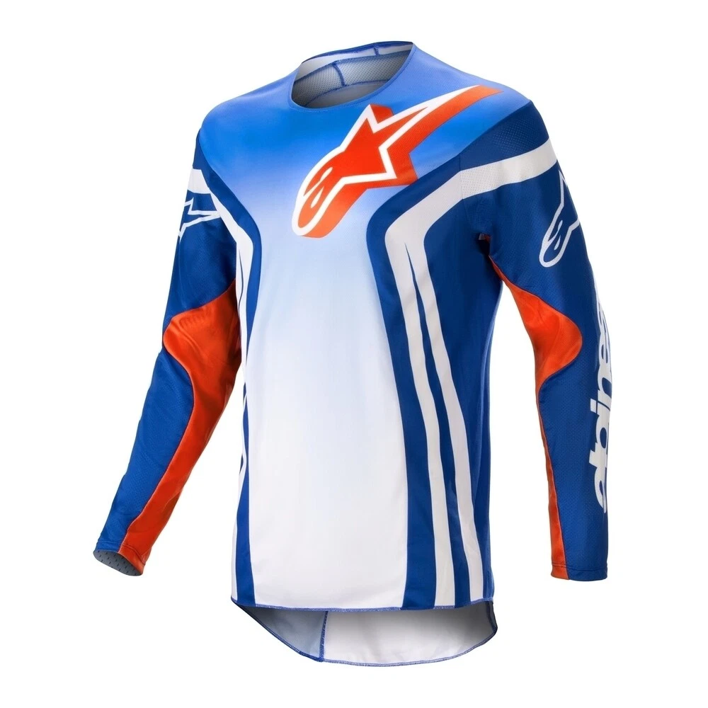 Camiseta Alpinestars Racer Semi Azul Rojo-DESCATAL