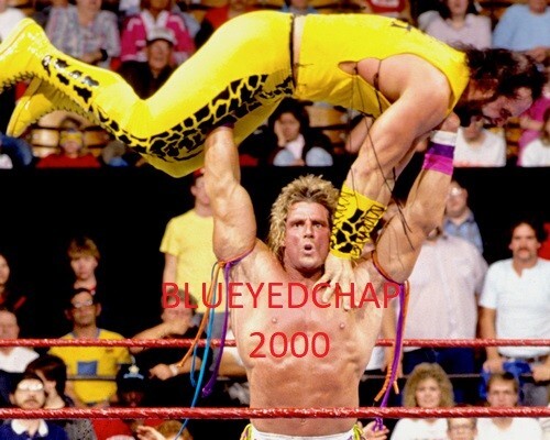 ULTIMATE WARRIOR VS RANDY SAVAGE WRESTLER 8 X 10 WRESTLING