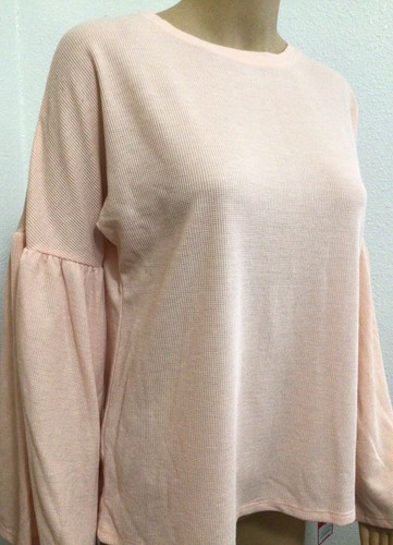Sz M Sleepwear Top Xhilaration Womans Waffle Sleepwear Top Just Peachy Sz Medium - Picture 7 of 12