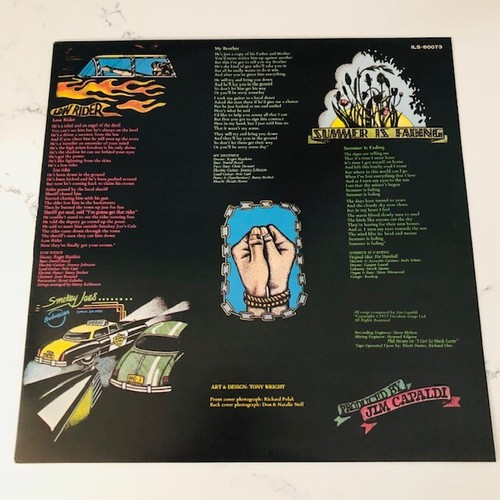 Jim Capaldi - Whale Meat Again JAPAN PROMO 1974 OBI RARE ILS-80073 ROCK Traffic - Picture 5 of 5