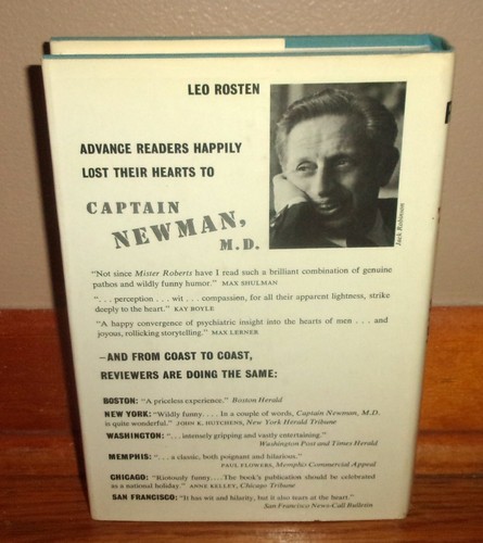 CAPTAIN NEWMAN, M.D.-1961 Novel-LEONARD Q. ROSS-Superb, UNREAD 1st HC w/DJ oop! - Picture 6 of 8