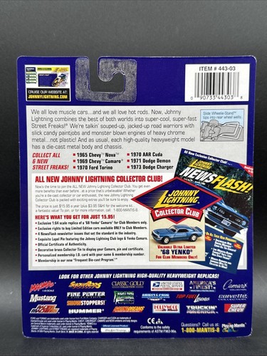 1999 Johnny Lightning STREET FREAKS PURPLE 1971 DODGE DEMON 340 Bonus Wheelie St - Picture 5 of 5