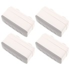  4 Paar Kunststoff-Toilettensitz-Pufferpolster, Stummschaltung, WC-Ersatz,