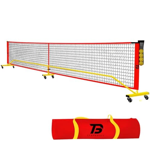 Pickleball Net with Wheels,22FT Regulation Size Portable Pickleball Net,with Pickleball Net with Wheels,22FT Regulation Size Portable Pickleball Net,with